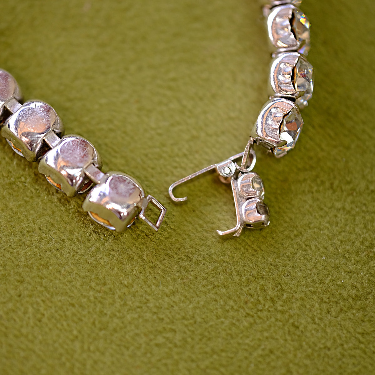 Clear Rhinestone Tennis Bracelet