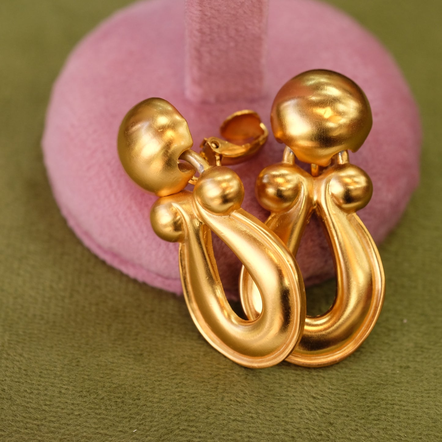 Vintage Door Knocker Large Clip On Earrings