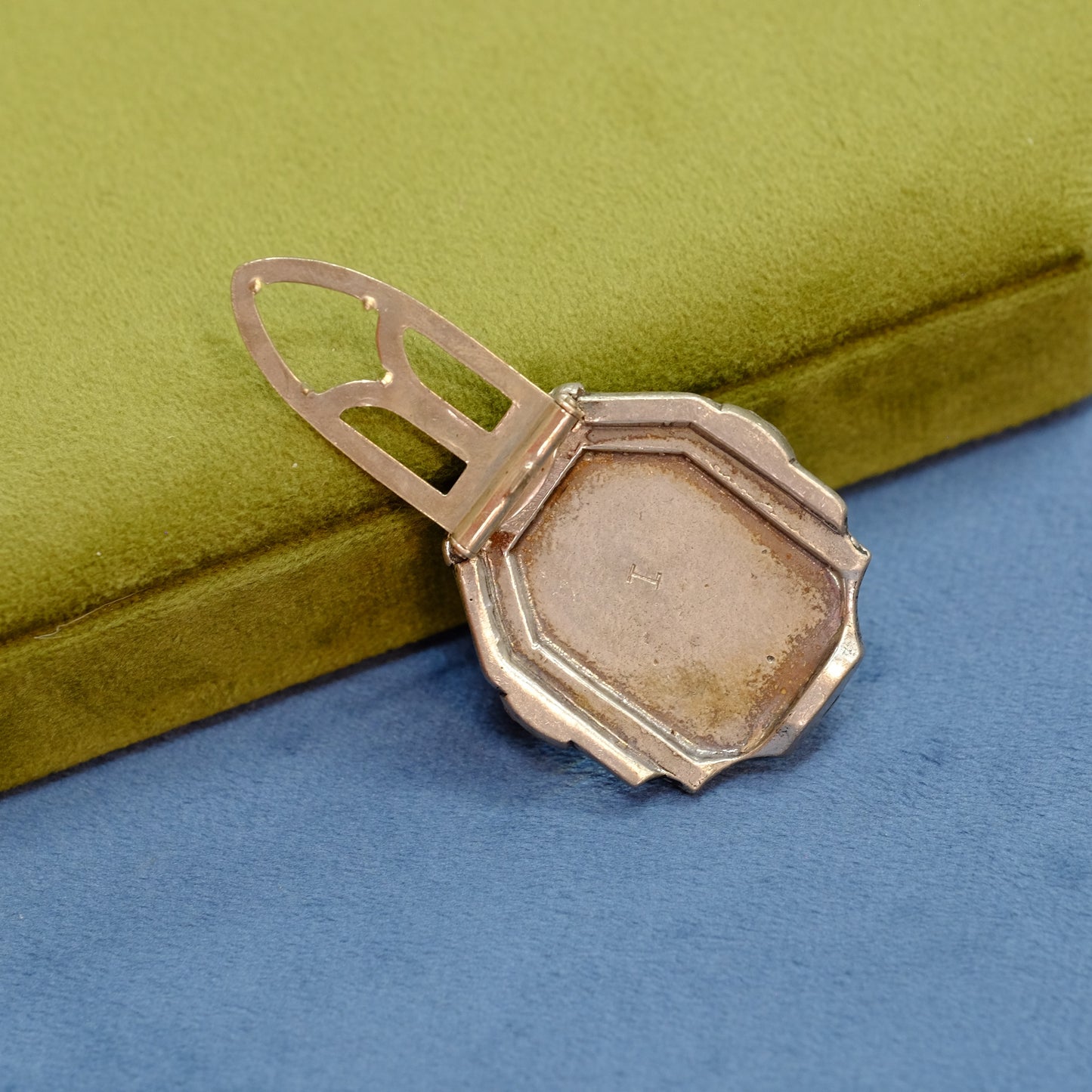 Eisenberg Square Crystal Dress Clip 1940s