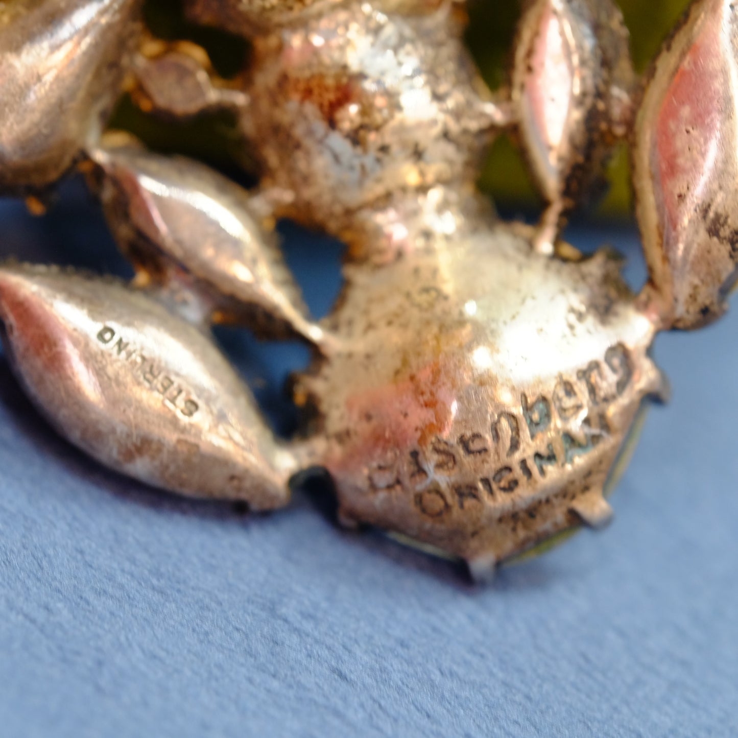 Eisenberg Small Rhinestone Fur Clip 1940s