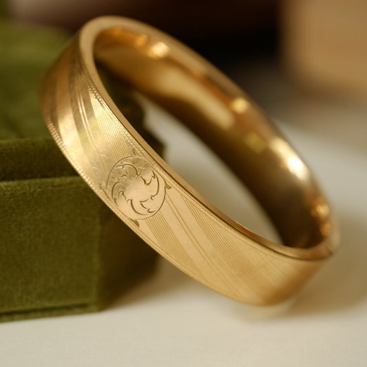 Antique Gold Filled Art Deco Clamper Bracelet