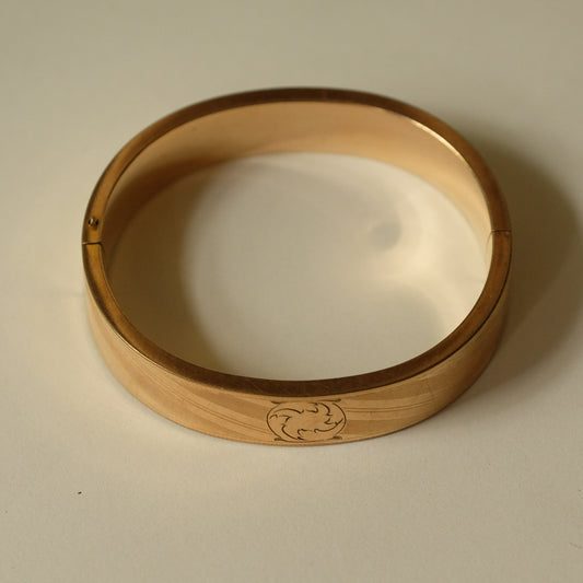 Antique Gold Filled Art Deco Clamper Bracelet