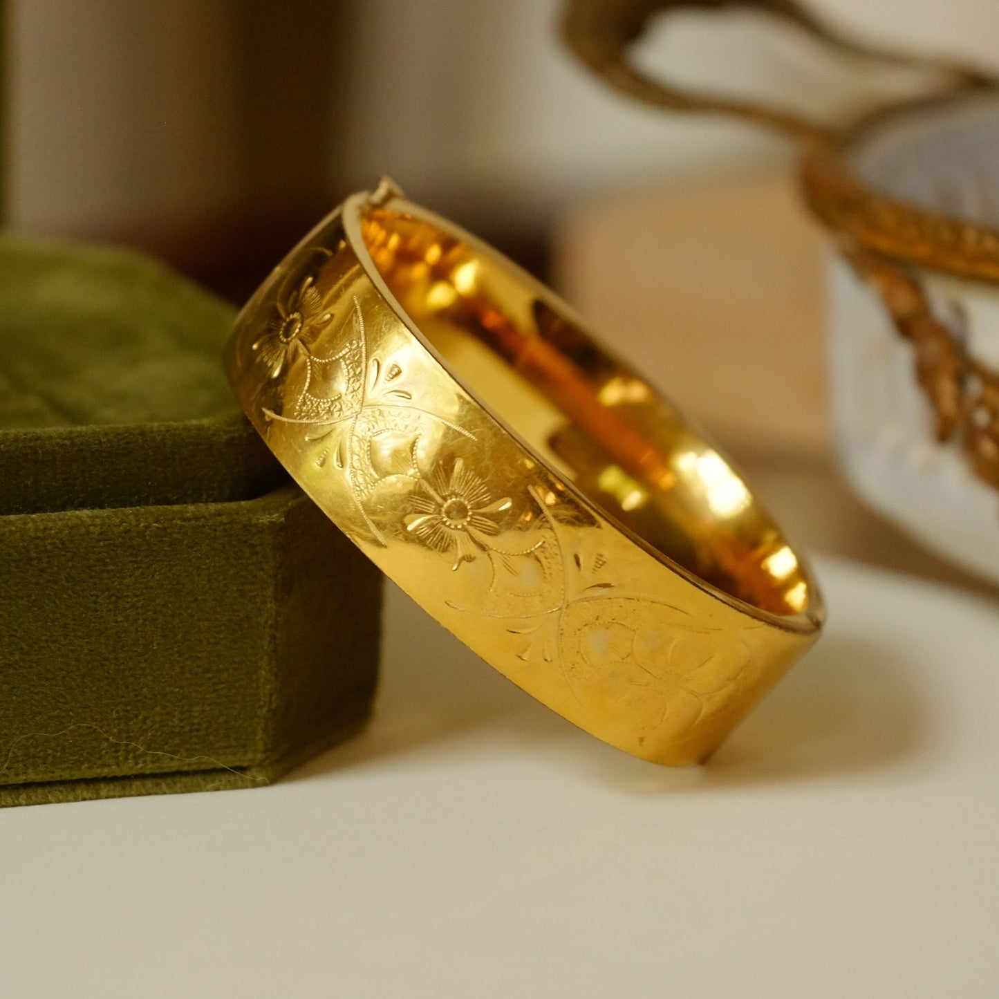 Winard Gold Filled Signed Bangle Bracelet
