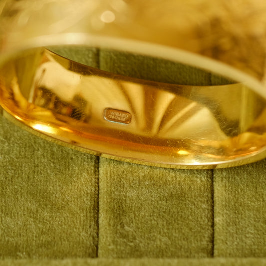 Winard Gold Filled Signed Bangle Bracelet