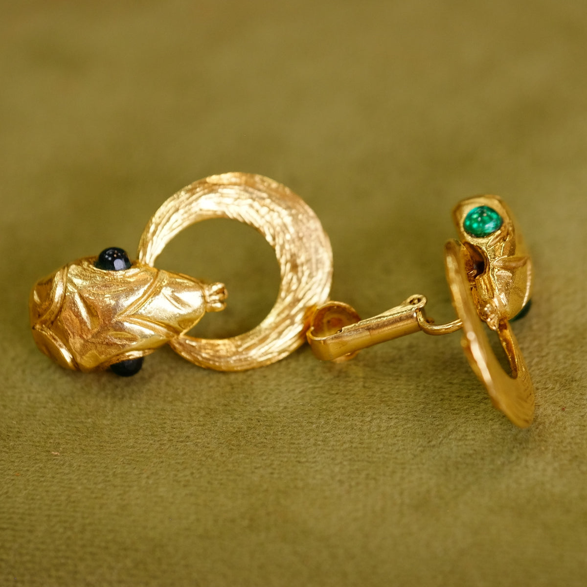 Richelieu Snake brooch and earrings set