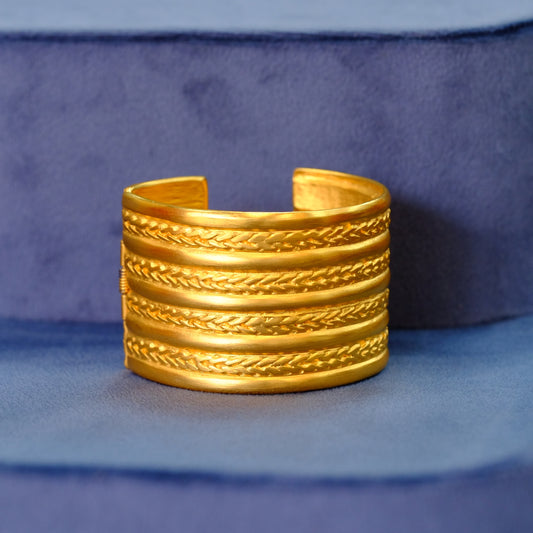 Kenneth Jay Lane Gold Cuff Bracelet