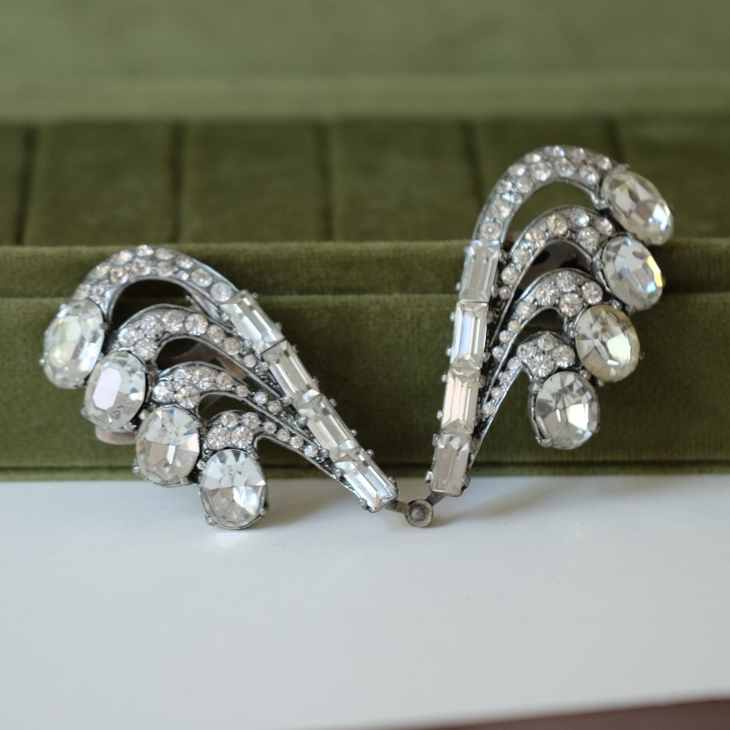 Eisenberg Original Double Wings Dress Clip 1940s