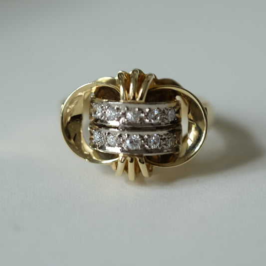 Vintage 14K Gold and Diamond Ring