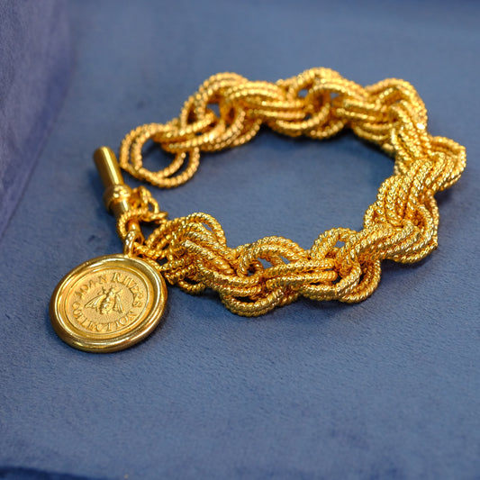 Joan Rivers Chunky Bee Charm Bracelet