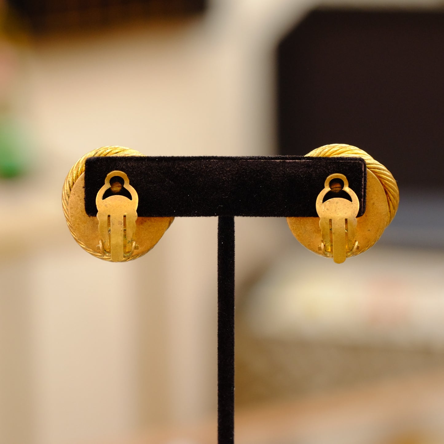 Early Chanel Earrings with Pearl