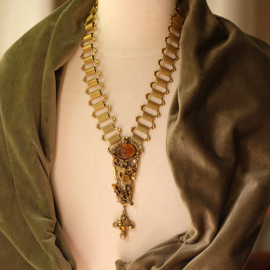 Large Victorian Bookchain Necklace