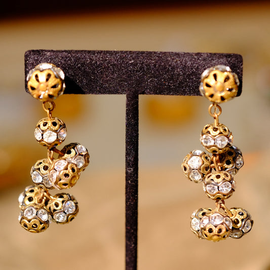 Vintage Vogue Filigree dangle earrings 1960s