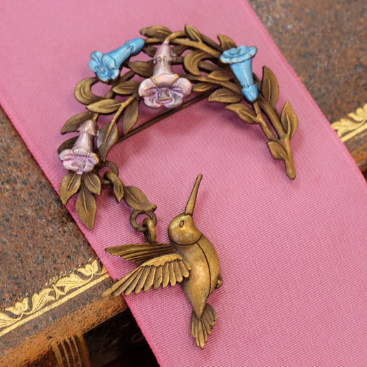 Vintage JJ Hummingbird Brooch