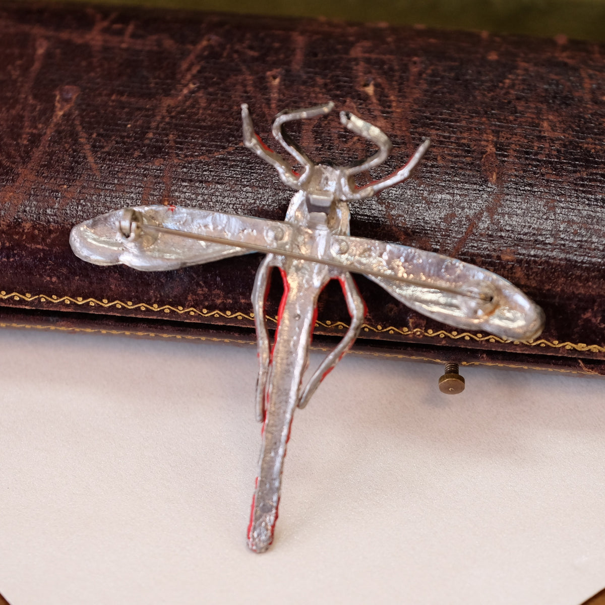 Enamel Dragonfly Brooch 1940s
