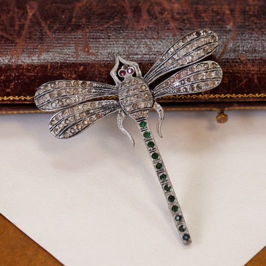 Early Pot Metal Dragonfly Brooch 1930s