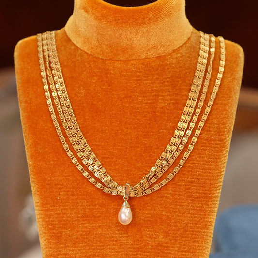 Vintage Grosse Pearl Drop Necklace 1960s