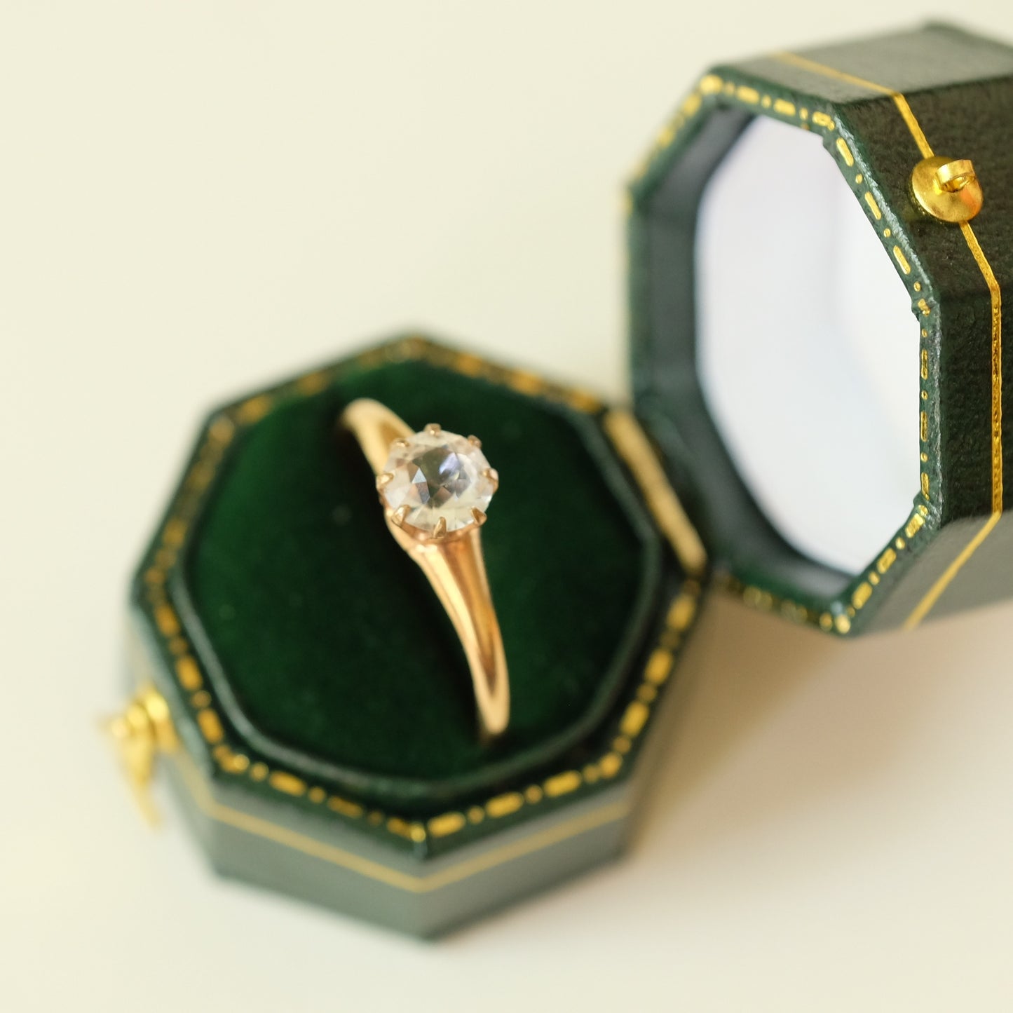 Victorian Gold Paste Ring 1890s
