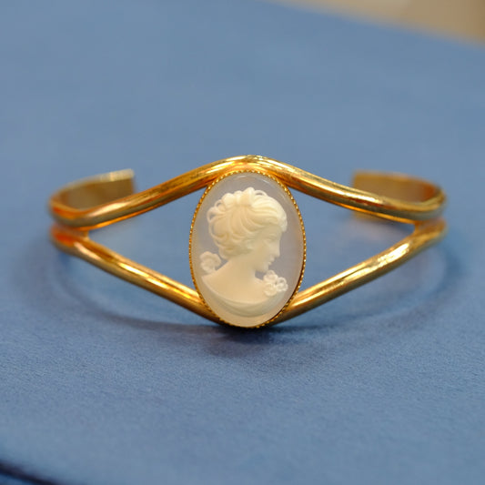 Vintage Cameo Gold Filled Bracelet