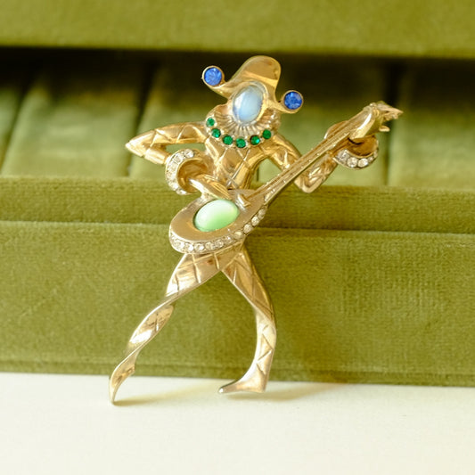 Vintage Mandle "Harlequin" Sterling Brooch