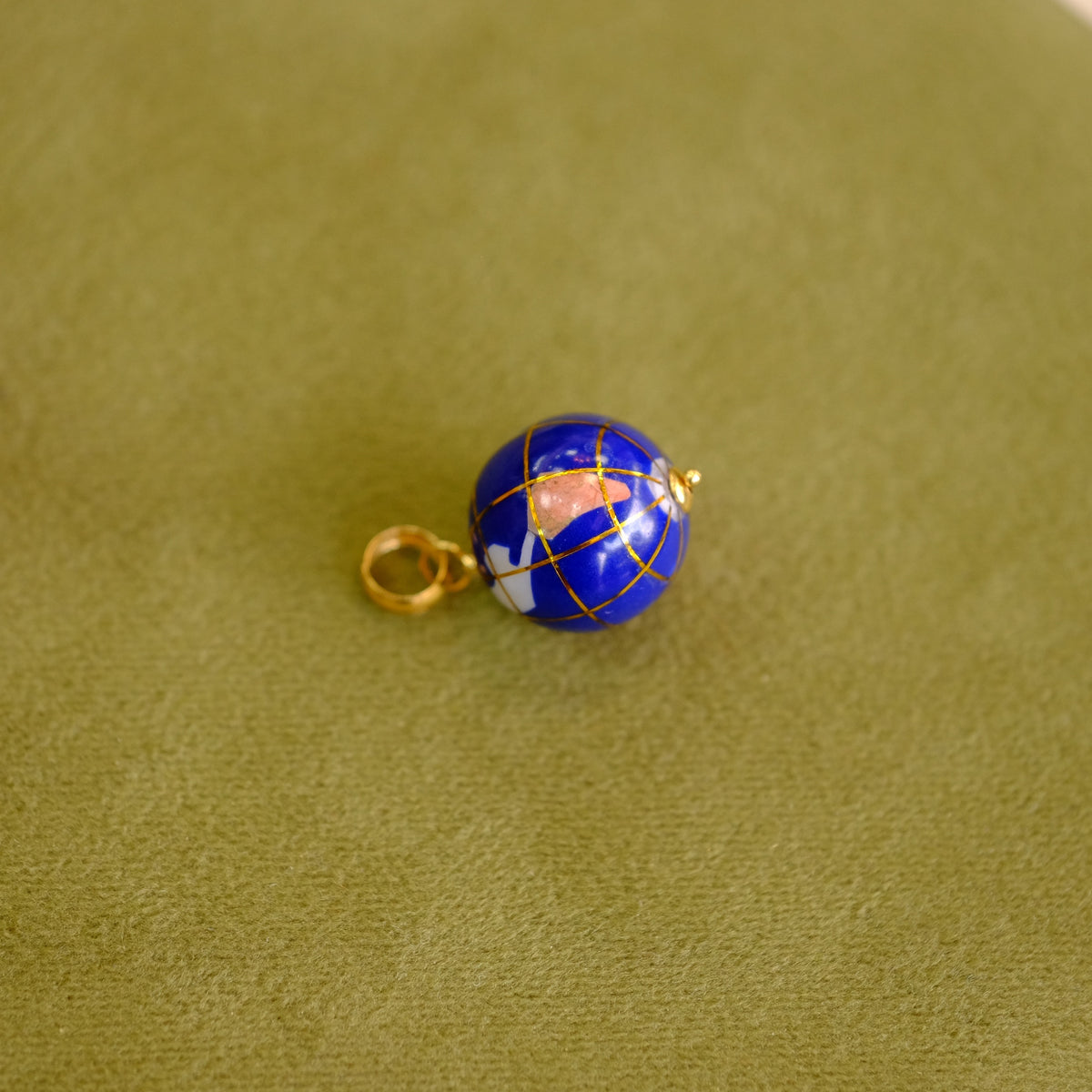 14K Globe Charm