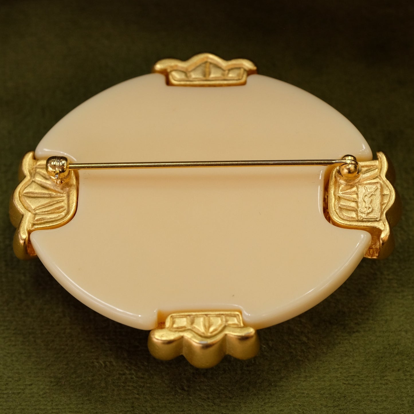Vintage Yves Saint Laurent Maltese Cross Brooch