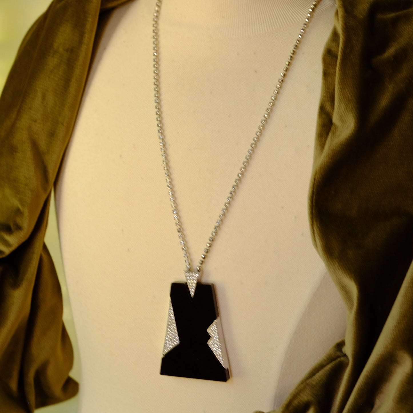 Vintage Art Deco Revival Trifari Necklace 1970s