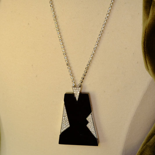 Vintage Art Deco Revival Trifari Necklace 1970s