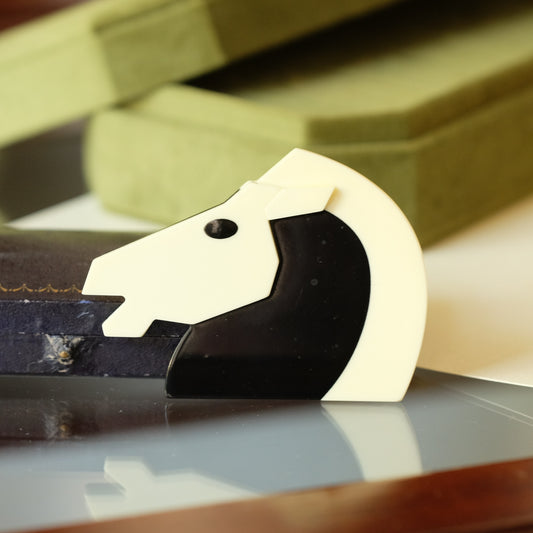 Marion Godart Horse Brooch 1980s