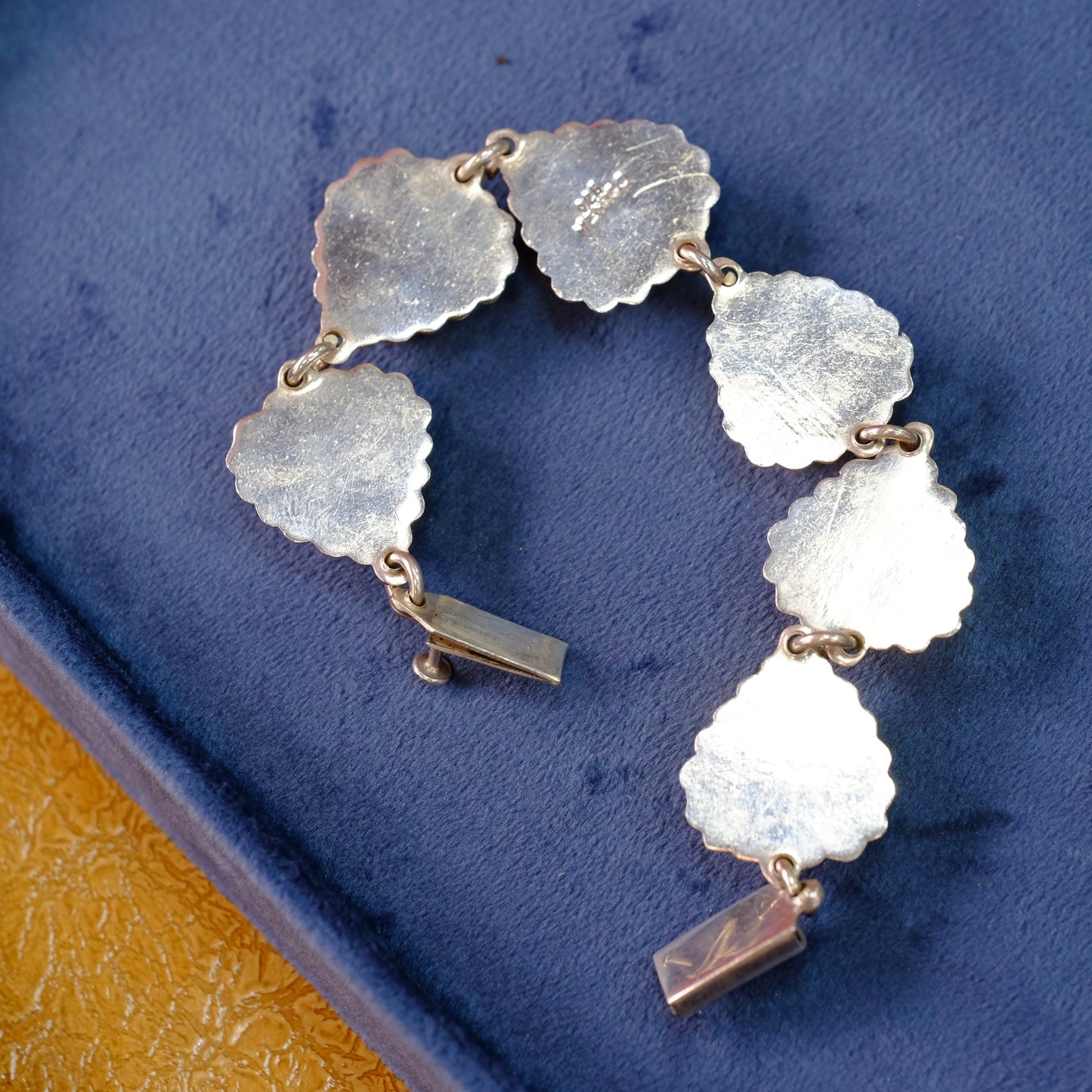 Vintage Silver Hearts Bracelet