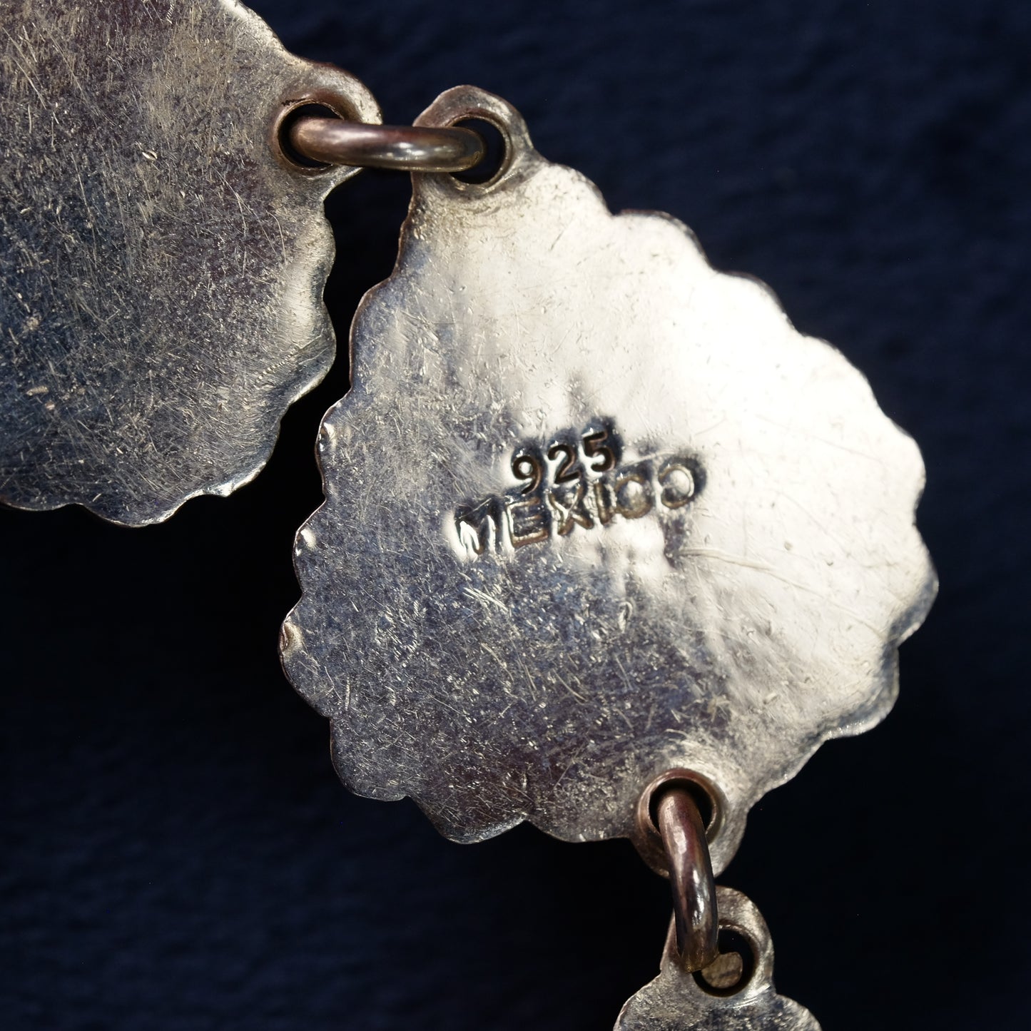 Vintage Silver Hearts Bracelet