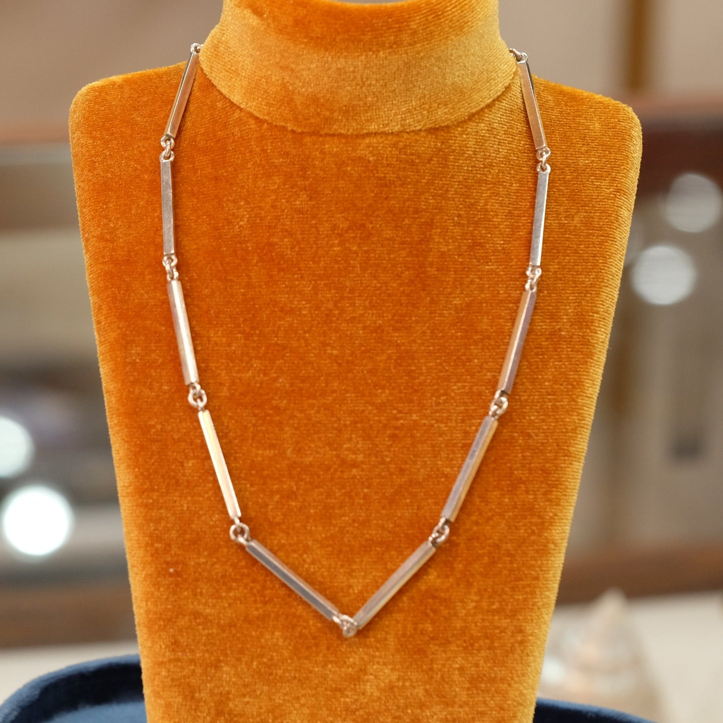 Vintage Silver Barrel Chain