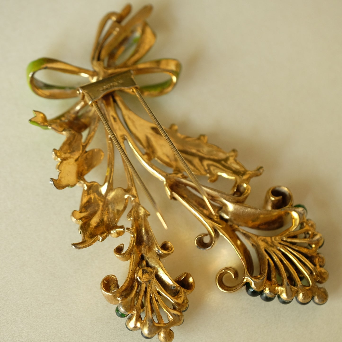 Collectible DeRosa Flower Dress Clip 1940s