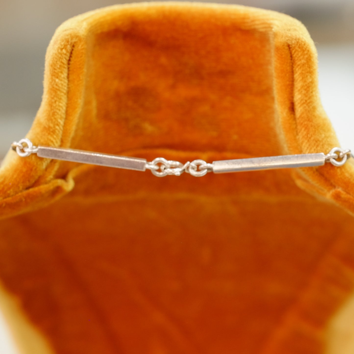 Vintage Silver Barrel Chain