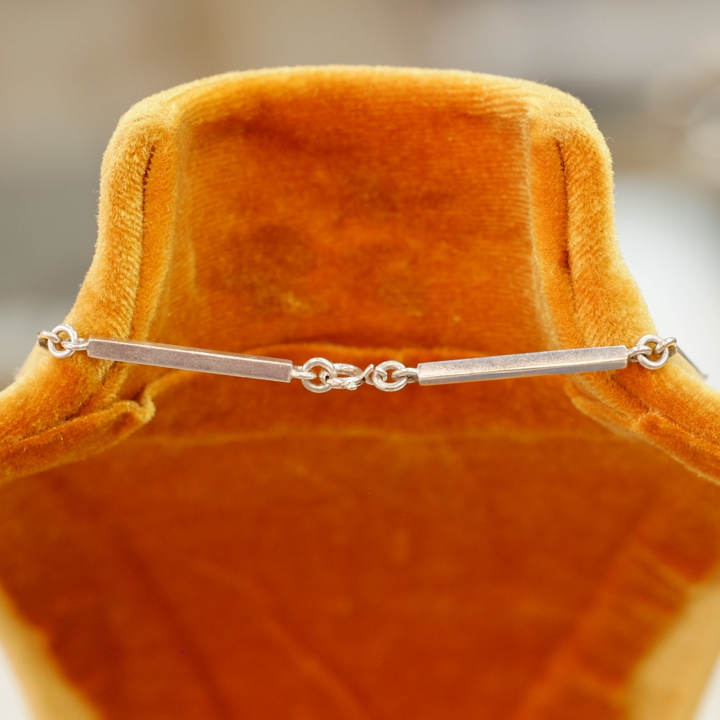 Vintage Silver Barrel Chain