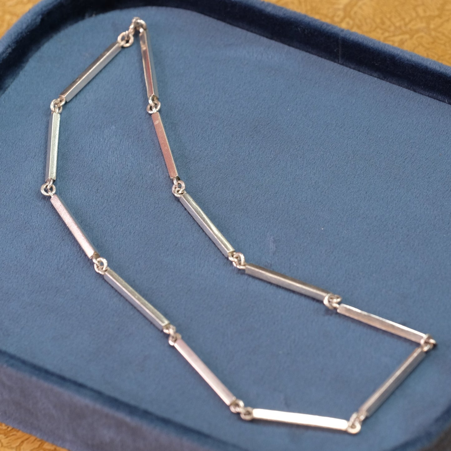 Vintage Silver Barrel Chain
