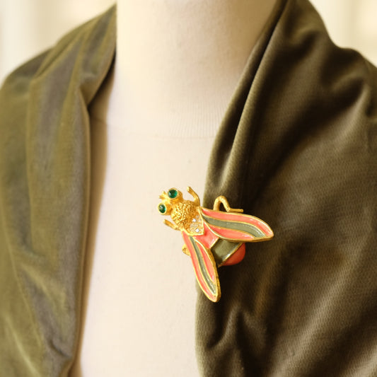 Vintage Kenneth Jay Lane Large Bee Brooch