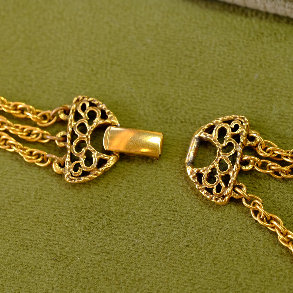 Goldette Purple Multichain Necklace
