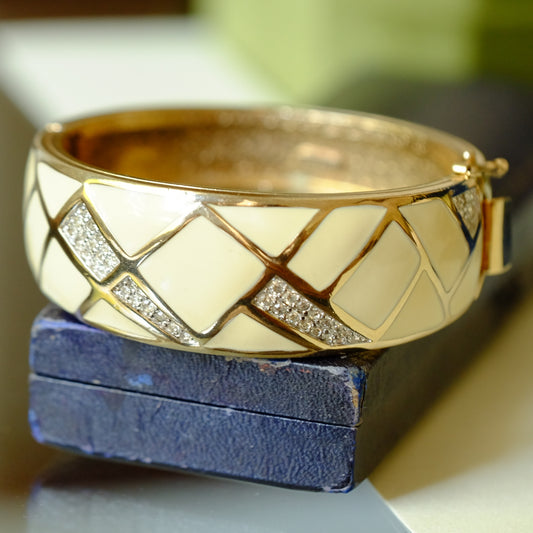Vintage Panetta Enamel Bracelet 1960s