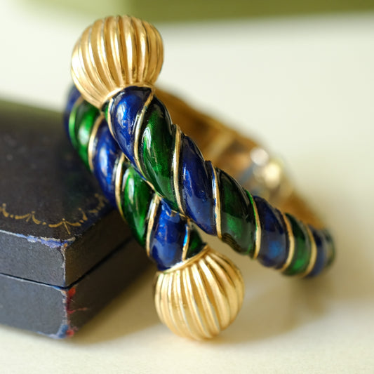 Vintage Trifari Enamel Bracelet 1960s