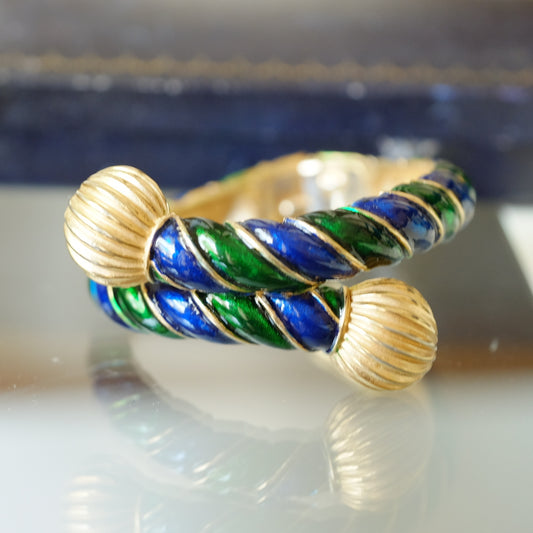 Vintage Trifari Enamel Bracelet 1960s