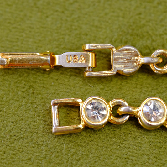 Goldtone Tennis Bracelet