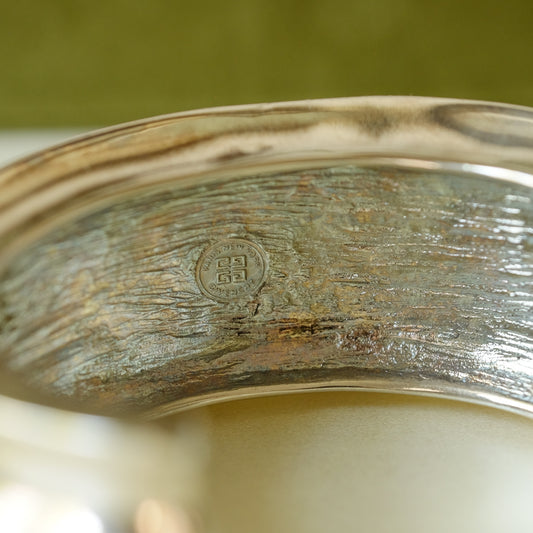 Large Givenchy Silver Tone Cuff Bracelet 1990s