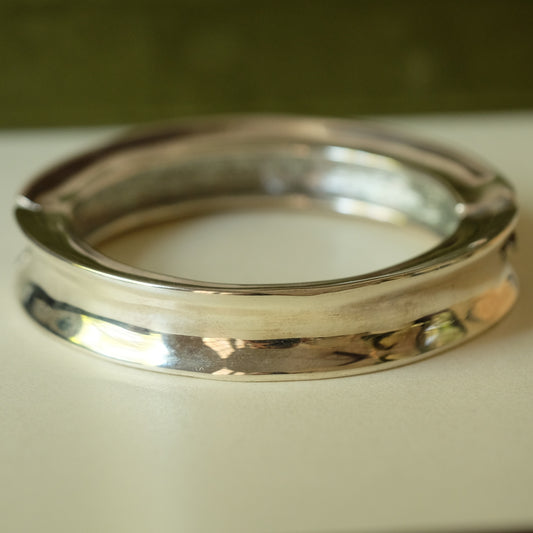 Small Givenchy Silver Tone Cuff Bracelet 1990s