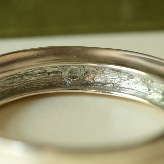 Small Givenchy Silver Tone Cuff Bracelet 1990s