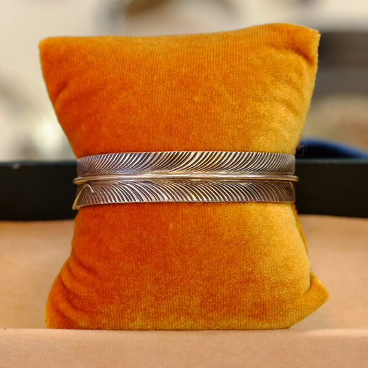 Sterling Silver Feather Cuff