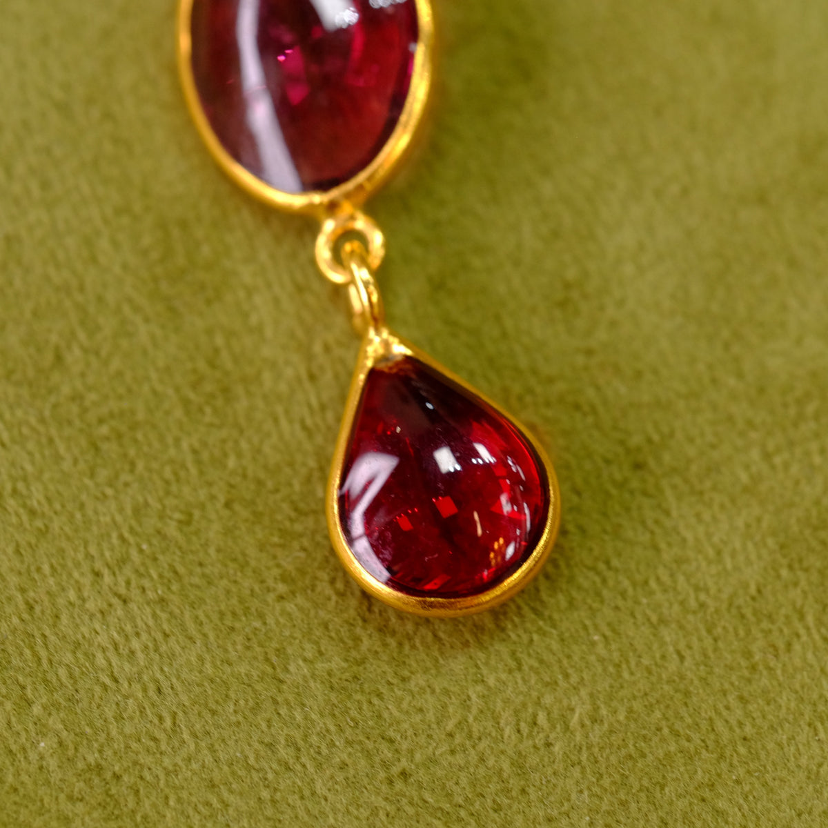 Louise Purple Drop Pierced Earrings