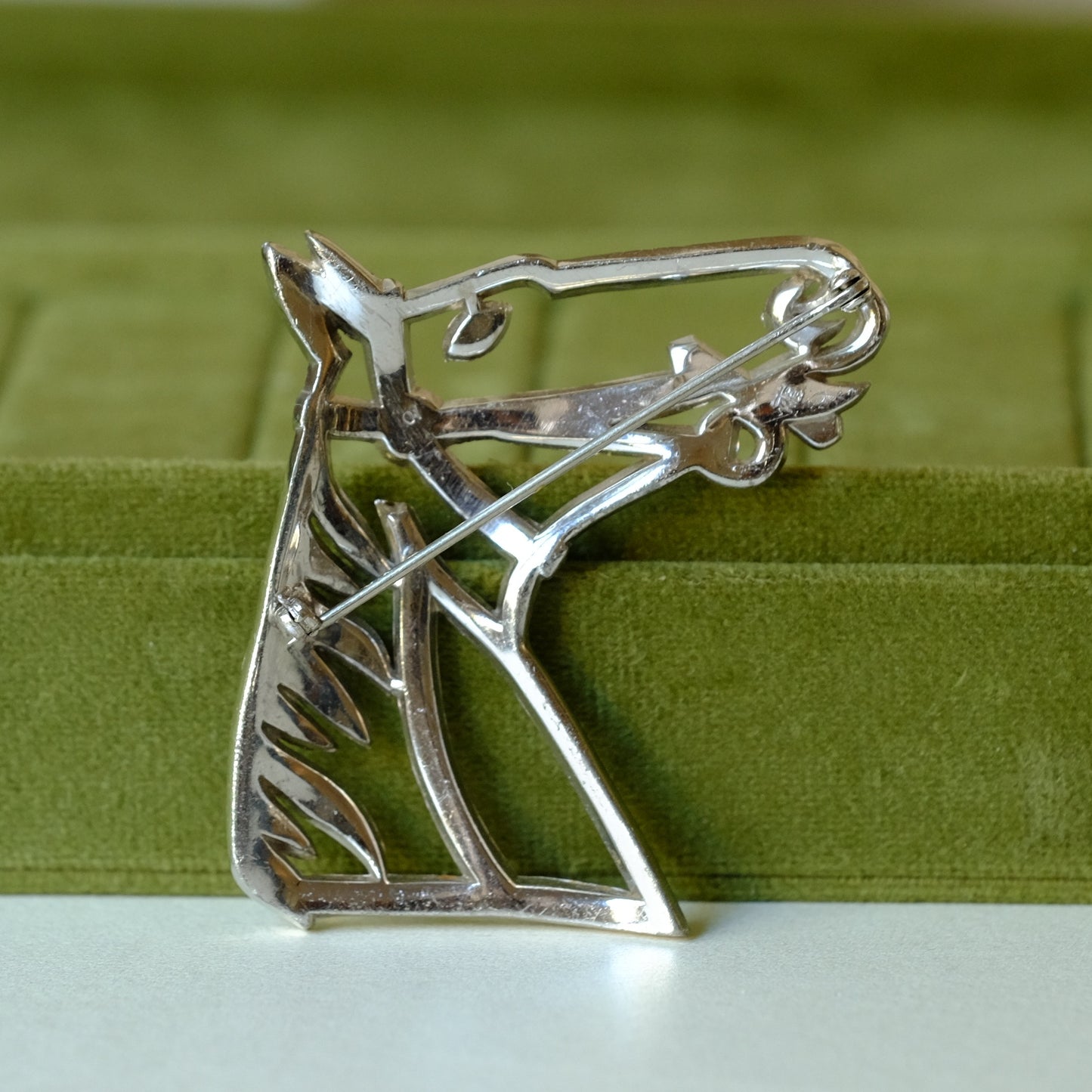Collectible Trifari KTF Horse Head Brooch 1930s