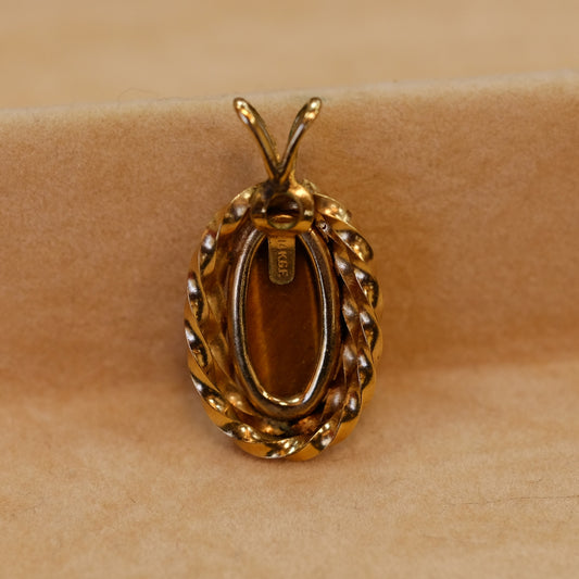 Tigers Eye Pendant 14k Gold-Filled
