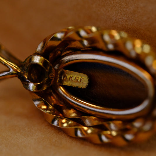Tigers Eye Pendant 14k Gold-Filled