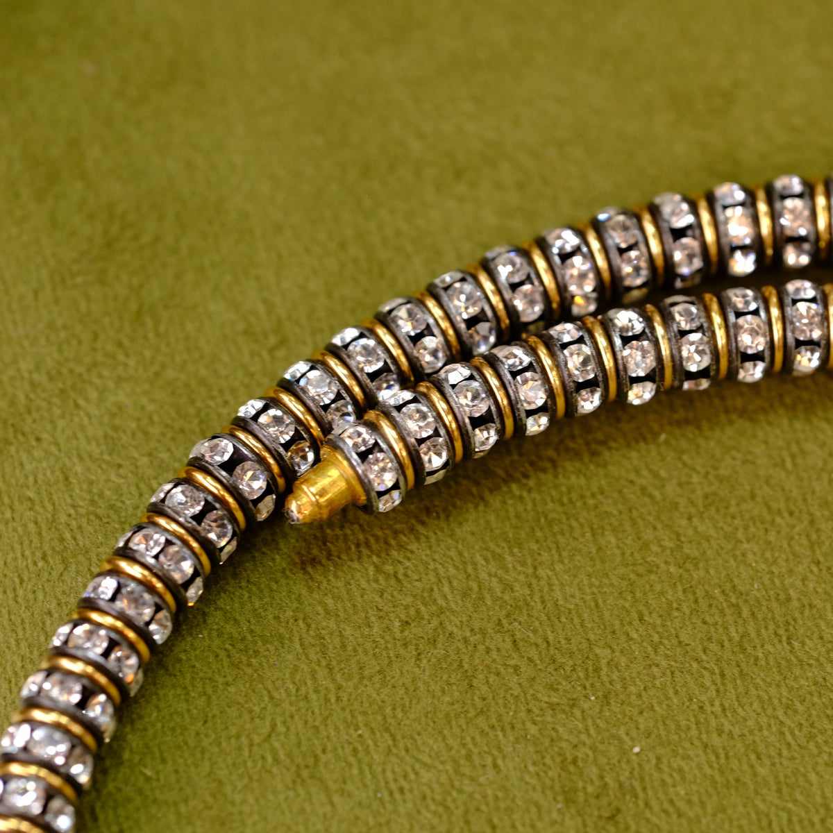 Marbouk Silvertone & Brass Choker
